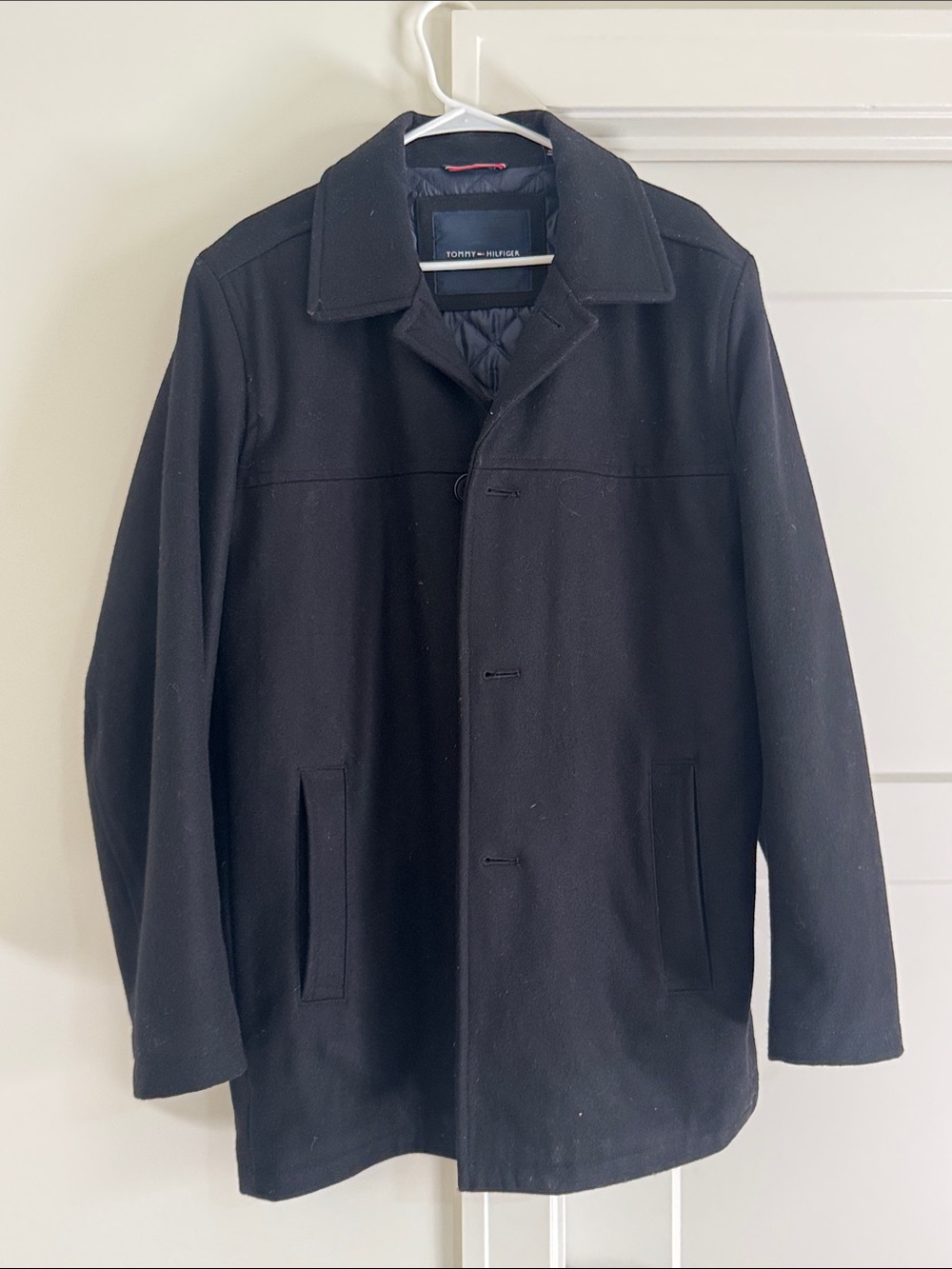 Tommy Hilfiger Men's Black Pea Coat